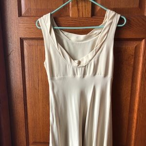 J Crew cream silk dress